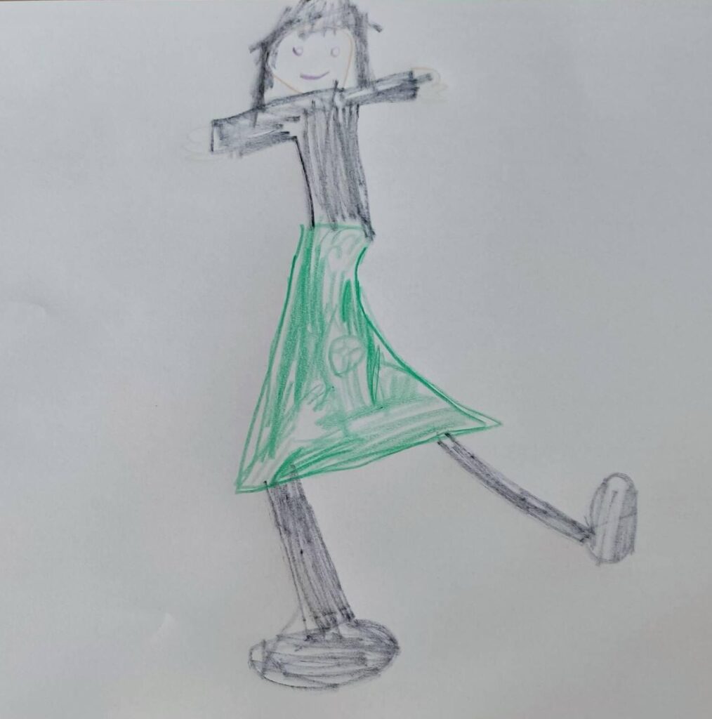 Selda, Kindergarten, Zeichnung